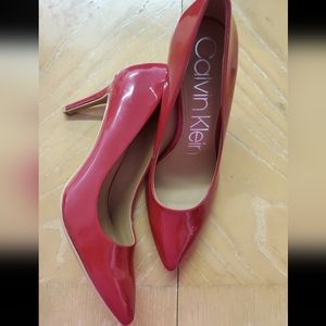8.5 red Calvin Klein heels